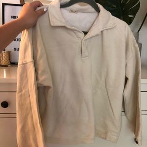 Pale Yellow brandy Melville sweatshirt